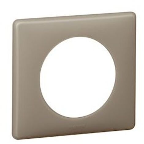 Legrand – Plaque de finition Céliane 1 poste – Finition poudrée en grès – Compatible support Batibox – Installation rapide par clipsage