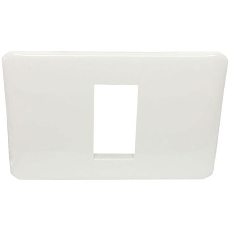 Plaque Legrand série Cross 1 place blanc 680541