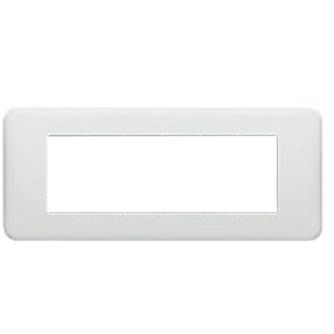 Plaque Legrand série Cross 6 places blanc 680549