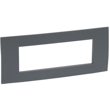 Plaque Legrand série Vela carré 506 couleur anthracite 682646