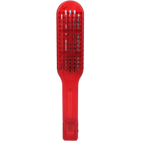 Plaque Lisseur Cheveux en Bois avec Peigne, Outil de Coiffure Lissant (Rouge)