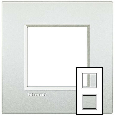 BTICINO Axolute Air Plaque 2/ modules rectangulaire noir anthracite bross/é ha4802/ x s