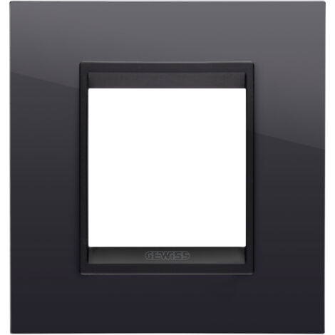 PLAQUE LUX 2P NOIR TONER LAVY GEWISS GW16222YN