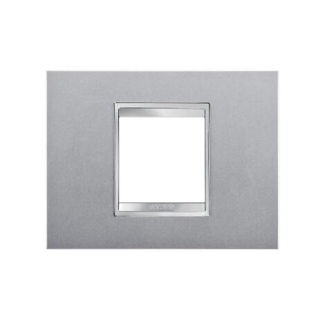 PLAQUE LUX 2P TITANE GEWISS GW16202VT