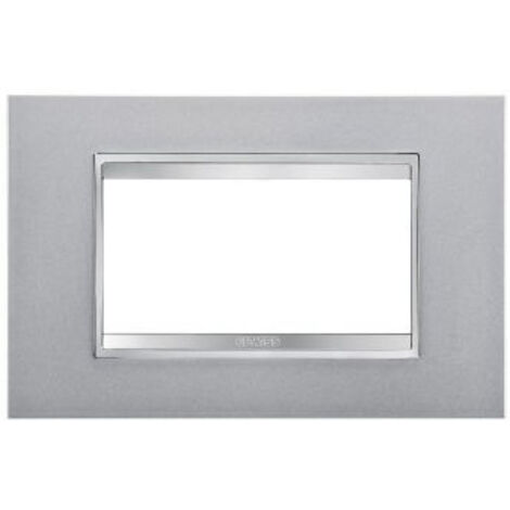 PLAQUE LUX 4P TITANE GEWISS GW16204VT