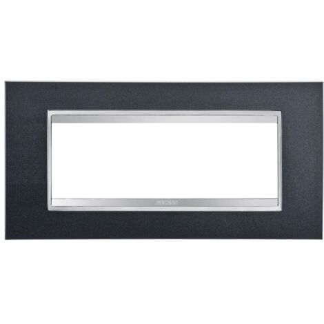 PLAQUE LUX 6P ARDOISE GEWISS GW16206VA