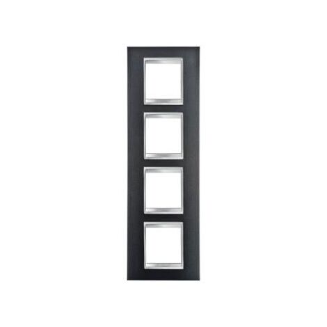 PLAQUE LUX INT. 2+2+2+2P V ARDOISE GEWISS GW16229VA