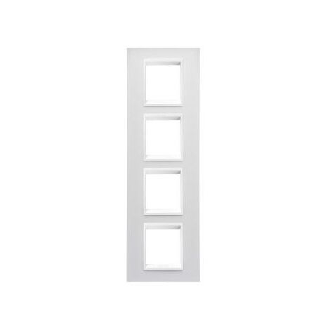 PLAQUE LUX INT. 2+2+2+2P V.MONOCHROME BL GEWISS GW16229YB
