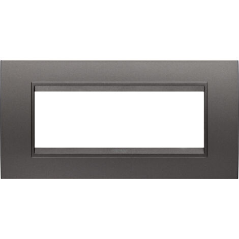 PLAQUE LUX RECTANGULAIRE 6P MÉTAL CANON GEWISS GW16206XF
