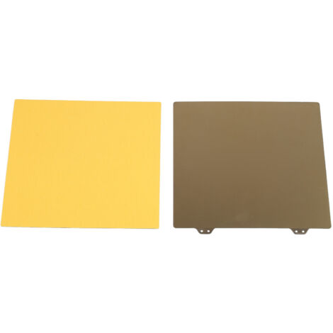 Plaque magnétique PEI flexible à double face en poudre dorée pour lit d'impression 3D