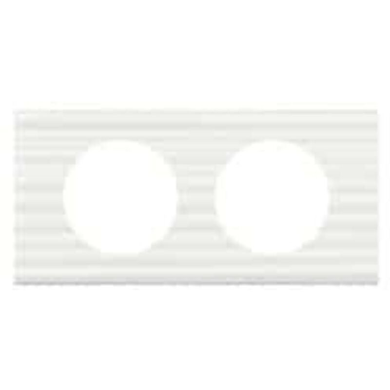 Legrand - plaque matiere 2 postes corian cannele celiane 069012