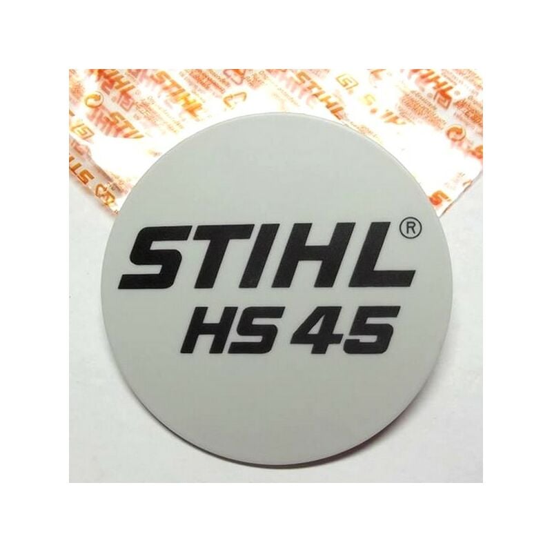Stihl - Plaque matricule taille Haies HS45