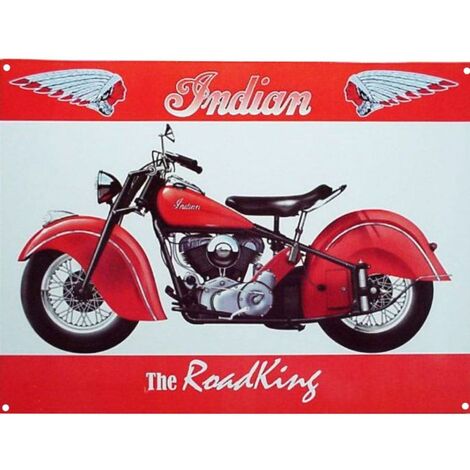 Plaque métal Moto Indian