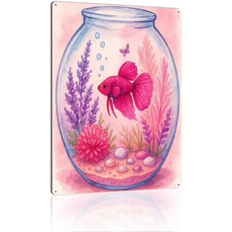 Plaque Métallique Décorative Vintage pour Jardin de Mûriers, Une Touche de Nature et de Style Rétro 40x30 cm.