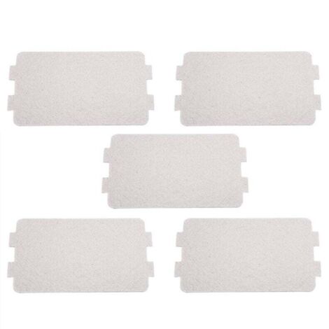 Plaque Mica Micro Ondes, 5 Pièces Feuille De Mica Micro Onde, Remplacement De Couvercle De Guide D'ondes Pour Micro-ondes, Bouclier En Carton Pour Micro-ondes