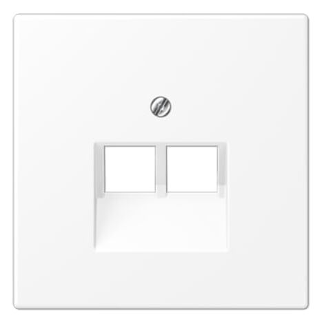 PLAQUE MODULAIRE JACK 2 PRISES LS BLANC MAT (RÉFÉRENCE : JUNG LS969-2UAWWM) LS9692UAWWM