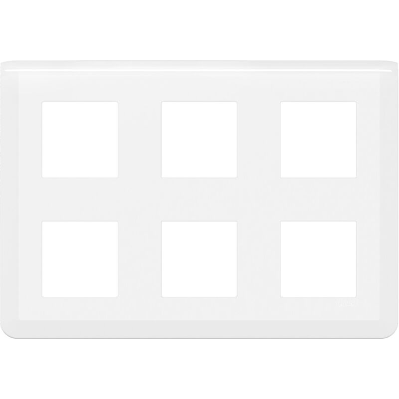 Legrand - Plaque de finition Mosaic pour 2x3x2 modules blanc 078832L