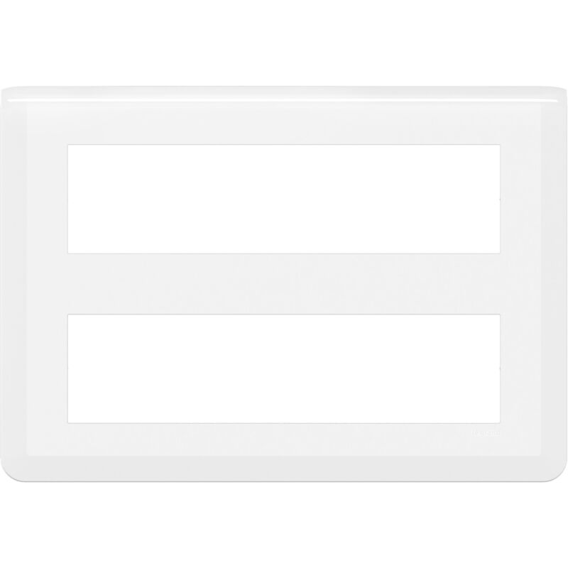 Legrand - Plaque de finition Mosaic pour 2x8 modules blanc