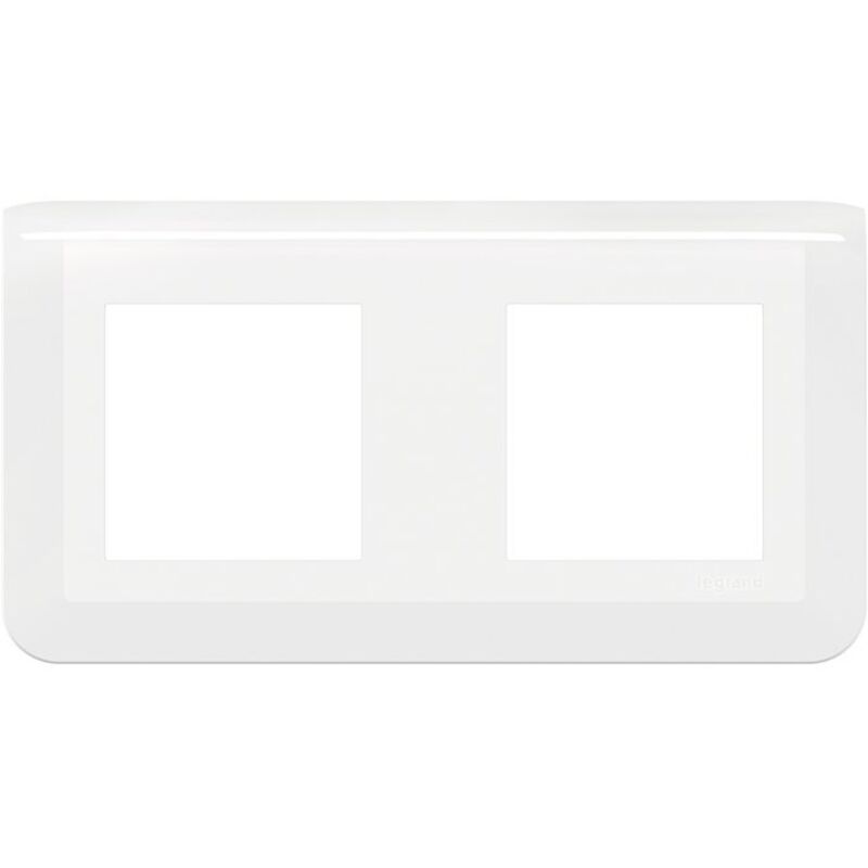 Legrand - mosaic plaque quadruple horizontale blanc - 078808L