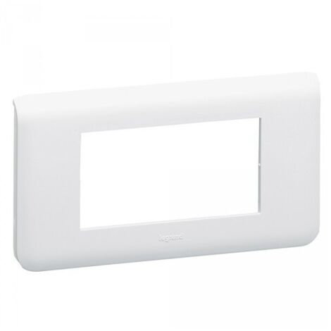 Plaque Mosaic blanc 4 modules horizontal à utiliser avec le support 080252/58