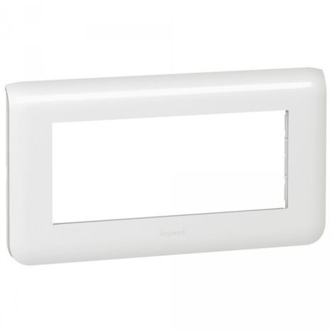 Plaque Mosaic blanc 5 modules horizontal à utiliser avec le support 080252/58