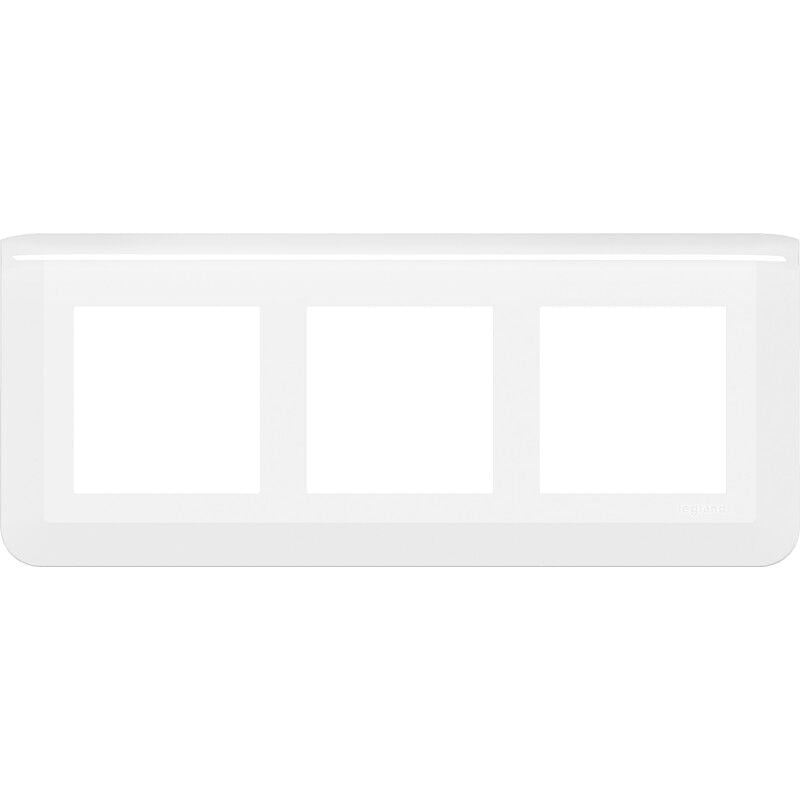 Plaque entraxe 57 mosaïc Legrand 3X2 modules h - blanc - dispo 48H 078866L
