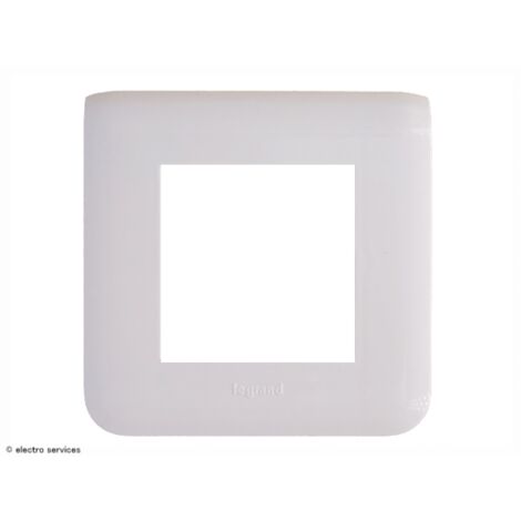 Plaque Mosaic Legrand 2 modules Finition: Blanc