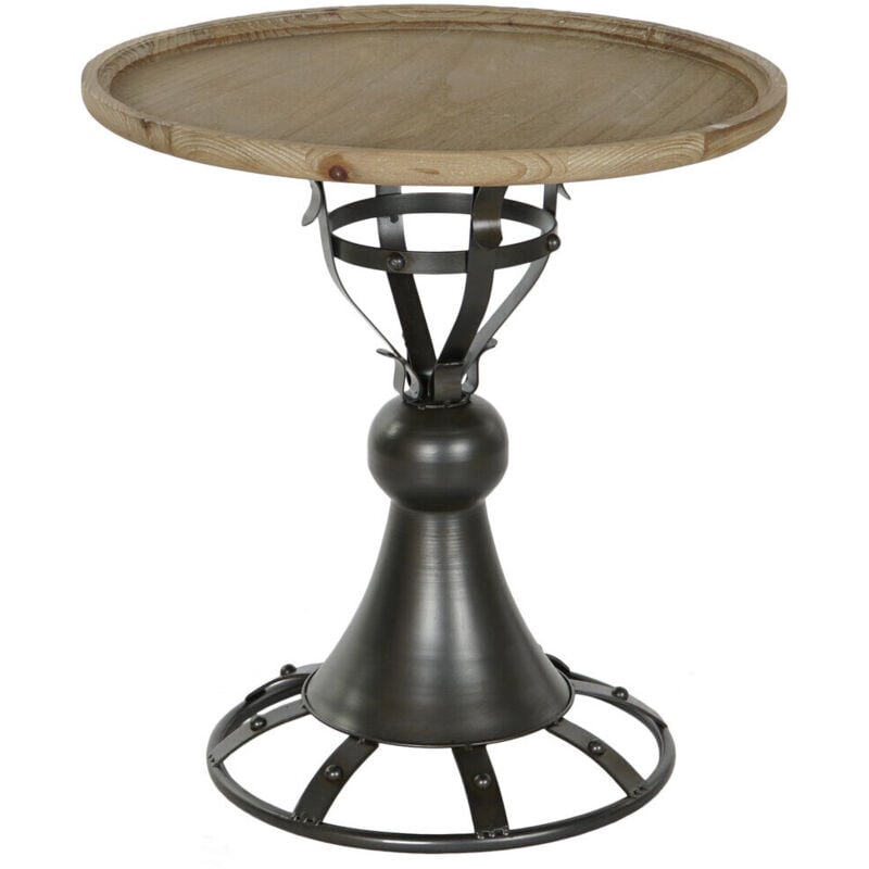 Dkd Home Decor - Table Auxiliaire Sapin Métal 60X60X63,5 Noir