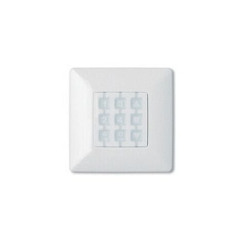 Plaque murale carrée blanche nice wsw pour module de commande nice