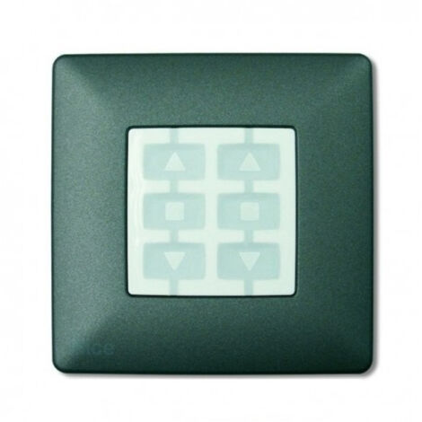 Plaque murale carrée en graphite Pack 1 pièce NICE OPLA WSG