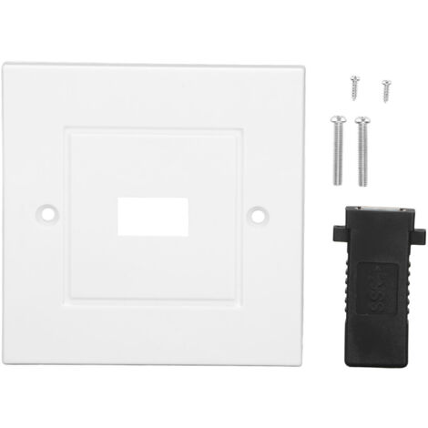 Plaque murale USB 3.0 avec prise de charge rapide pour maison, bureau, hôtel