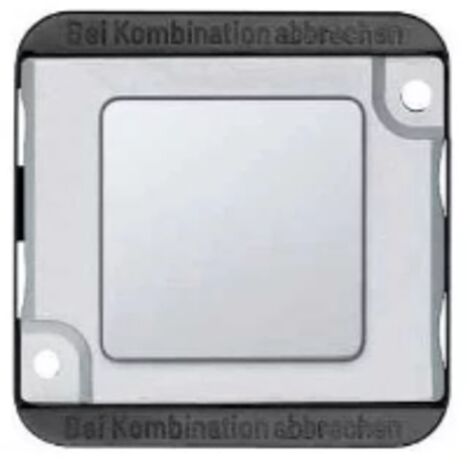 Plaque obturatrice, aluminium anti-vandalisme avec enjoliveur - Schneider Electric - MTN392360