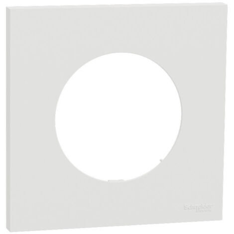 Plaque Odace Blanc craie 1 poste (S920702P)