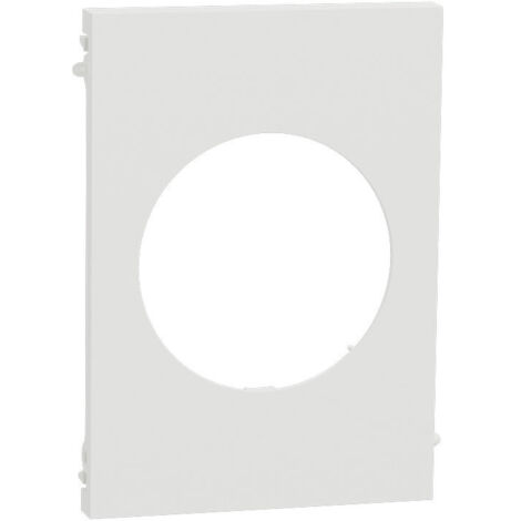 Plaque Odace Blanc craie Architecte 1 poste centrale (S920801)
