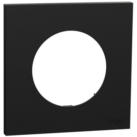 Plaque Odace Noir Onyx 1 poste (S940702)