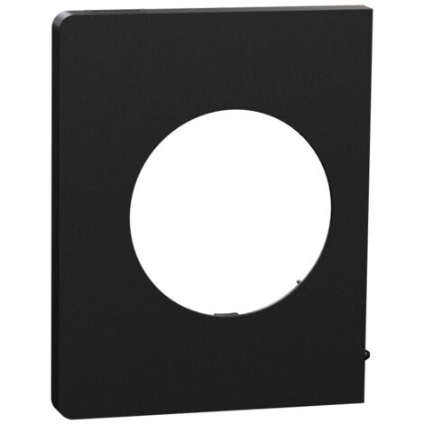 Plaque Odace Noir Onyx Architecte 1 poste latérale (S940800)