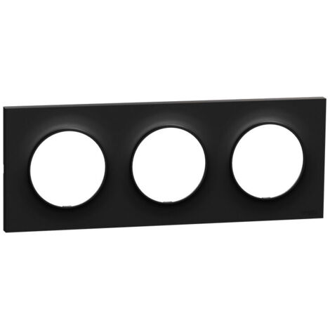 Plaque Odace Noir Origine 3 postes (S949706)