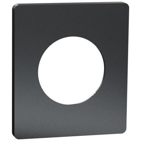 Plaque Odace Perle noire Architecte 1 poste (S952802)