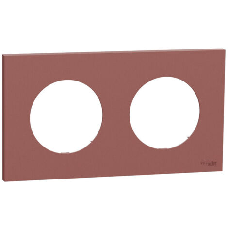 Plaque Odace Rose grenat 2 postes (S905704)