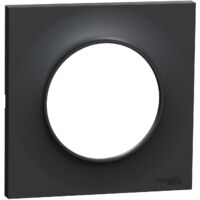 Plaque Odace Styl - 1 poste - Anthracite - Schneider Electric