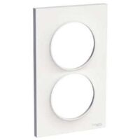 Plaque odace styl blanc entraxe 57mm spécial rénovation