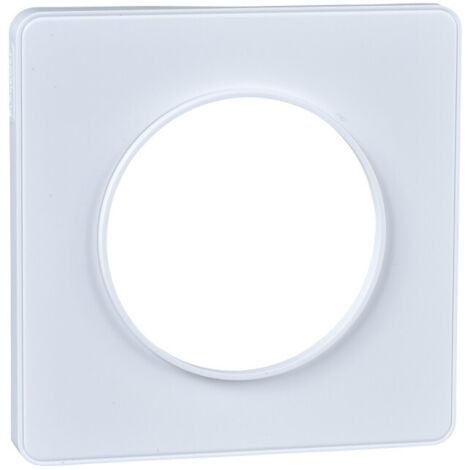 Plaque Odace Touch Schneider 1 poste Finition: Blanc