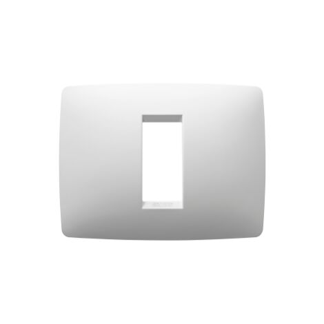 PLAQUE ONE 1P BLANC SATIN GEWISS GW16101VW