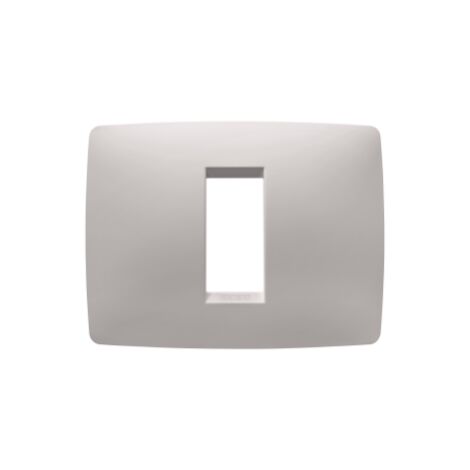 PLAQUE ONE 1P NATUREL BEIGE SATIN GEWISS GW16101VL