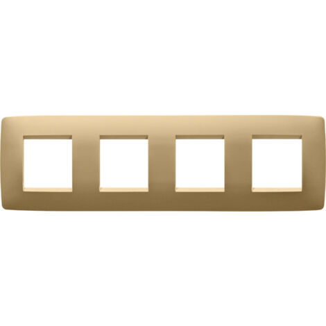 PLAQUE ONE 2+2+2+2P H OR GEWISS GW16128VO