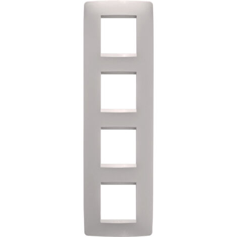 PLAQUE ONE 2+2+2+2P V BEIGE NATUREL GEWISS GW16129VL