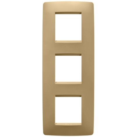 PLAQUE ONE 2+2+2P V OR GEWISS GW16127VO