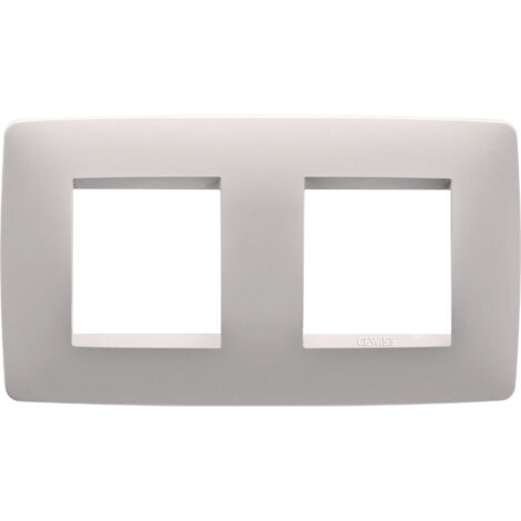 PLAQUE ONE 2+2P H BEIGE NATUREL GEWISS GW16123VL