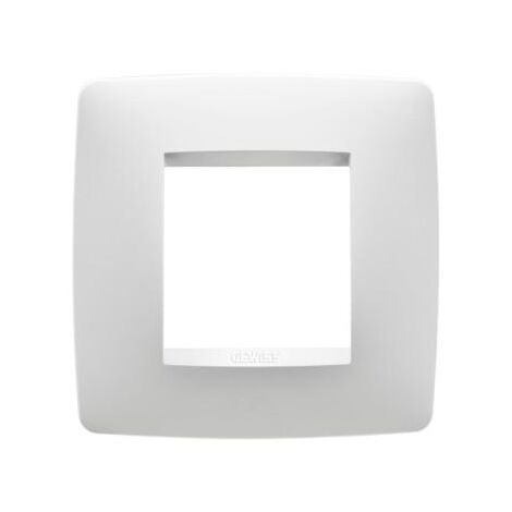Plaque One 2 Postes Blanc Crème GEWISS GW16122TB