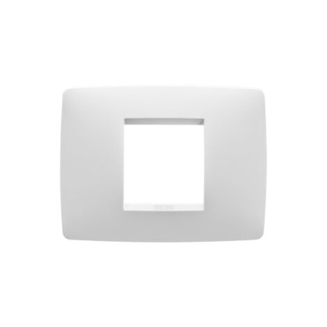 PLAQUE ONE 2P BLANC SATIN GEWISS GW16102VW